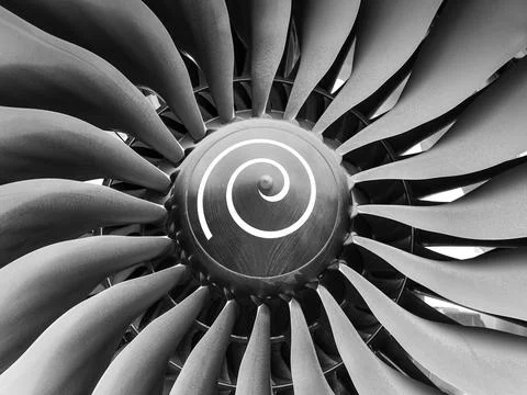 Boeing 787 engine Stock Photos