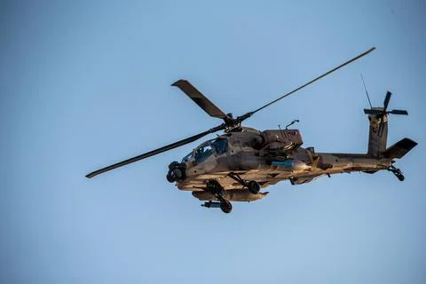 Boeing AH-64 Apache helicopter Stock Photos