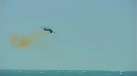 Boeing B-1 Bomer Super Fast Fly By Stock Footage 56357612