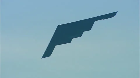 Boeing B-2 Bomer Fly By Vídeo Stock 56358304