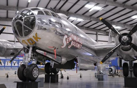Boeing B-29 B-29A Superfortress "Sentimental Journey", Hangar 4, Pima Air &amp; S Foto stock