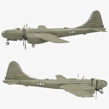 3D Model: Boeing B-29 Superfortress #91483225 | Pond5