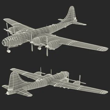 3D Model: Boeing B-29 Superfortress #91483225 | Pond5