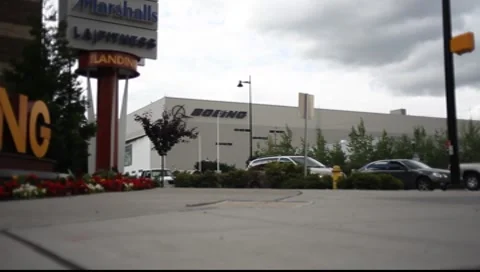 Boeing Building Video stock 7139188