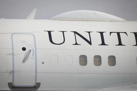 Boeing C32 Air Force Two or the plane carrying the Vice President of the Un.. Stock Photos