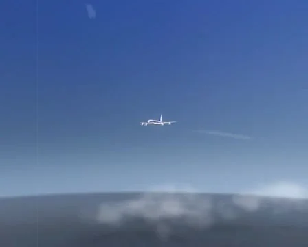 Boeing in the fly Stockbeeldmateriaal 992781