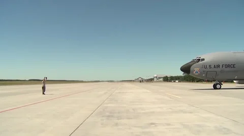 Boeing KC-135 Stratotanker flight operations Stock Footage 60051256
