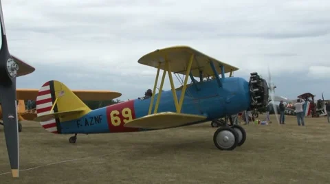 Boeing Stearman Stock Footage 7761463