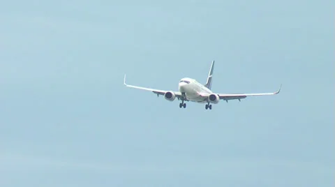 Boeing737-FinalApproach Stock Footage 34202363