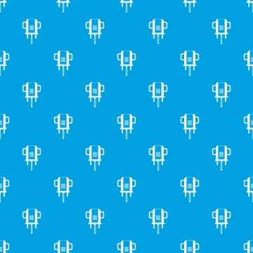 Boer drill pattern seamless blue Stockillustratie