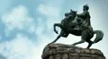Bogdan Khmelnitsky monument in Kiev HD Footage