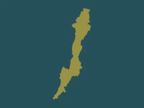 Bogota Capital District, Colombia. Solid color shape Stock Illustration