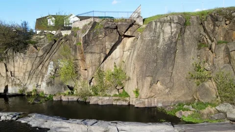 Boguslav granite quarry Stock-Footage 219796831