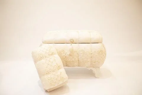 Bohca Dowry Chest on a white background Stock Photos