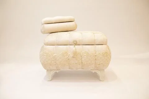 Bohca Dowry Chest on a white background Stock Photos