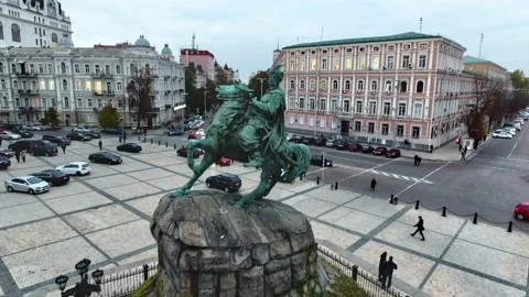 Bohdan Khmelnytsky Monument. Stock Footage 230995514