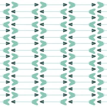 Bohemian arrows with feathers pattern background Stock Illustration
