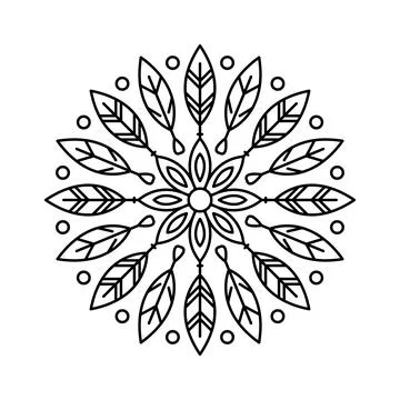 Bohemian Feather Illustrazione stock