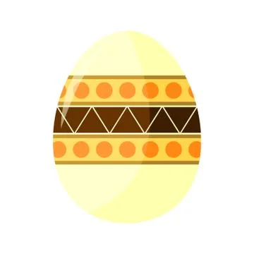 Bohemian Pattern Easter Egg Illustration Stock Illustration