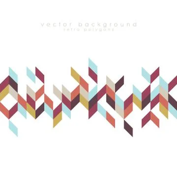 Bohemian style pattern with colorful triangle shapes. Polygonal vector Illustrazione stock