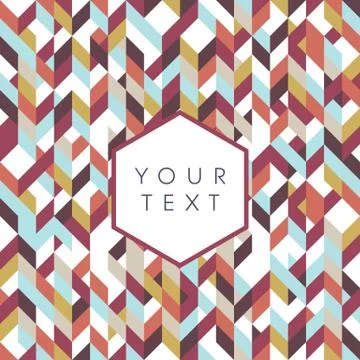 Bohemian style pattern vector background texture with hexagonal badge in the イラスト素材