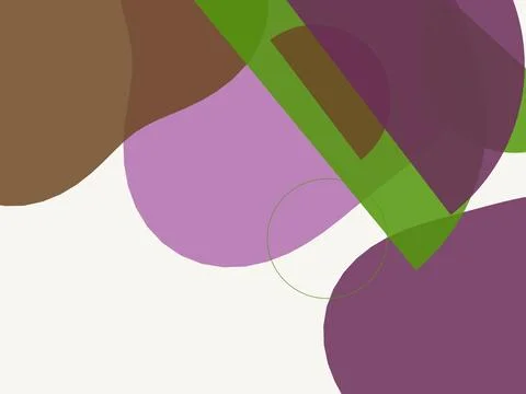 Boho abstract background featuring organic shapes in earthy purple, green, .. Stock Illustration