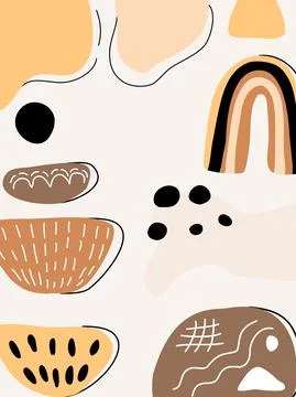 Boho abstract background  Stock Illustration