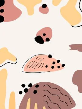 Boho abstract background  Stock Illustration