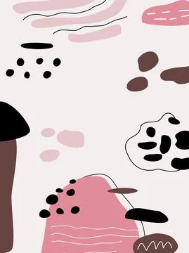 Boho abstract background  Stock Illustration