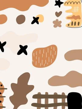 Boho abstract background  Stock-Illustration