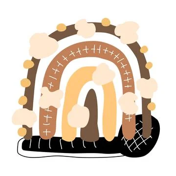 Boho abstract elements  Illustrazione stock