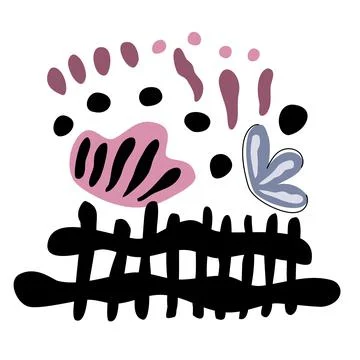 Boho abstract elements  Illustrazione stock