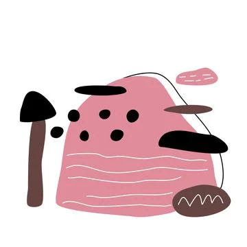 Boho abstract elements  Illustrazione stock