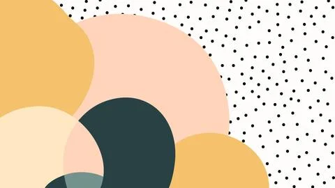 Boho aesthetic design background in nude neutral colors. Minimal abstract banner Stock Illustration