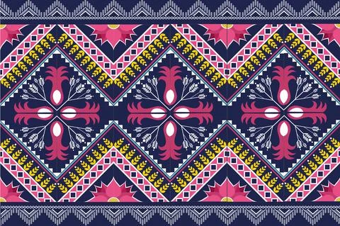 Boho Arabic motif ethic seamless pattern vector Stock Illustration