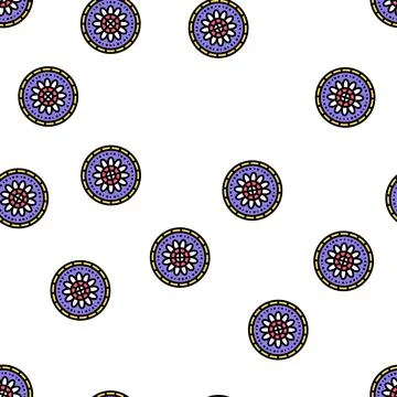 Boho astrological vector seamless pattern Stock Illustration