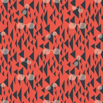 Boho aztec ornament pattern. Seamless Vector with different triangles. eps Illustrazione stock