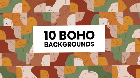 Boho Backgrounds After Effects stock