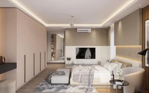 Boho Chic Embracing Free-Spirited Style in Your Bedroom Decor - boho, chic,  Stock-Illustration