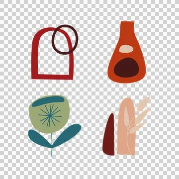 Boho Elements Art, Icons, and Graphics Stock Illustration