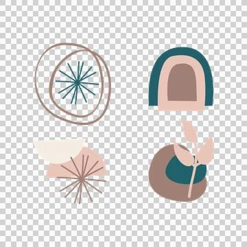 Boho Elements Art, Icons, and Graphics Stock Illustration
