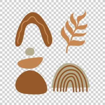 Boho Elements Art, Icons, and Graphics Illustrazione stock