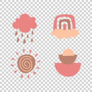 Boho Elements Art, Icons, and Graphics Illustrazione stock