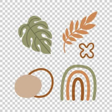 Boho Elements Art, Icons, and Graphics イラスト素材