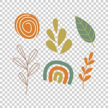 Boho Elements Art, Icons, and Graphics Stock Illustration
