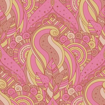 Boho ethnic asian seamless pattern 스톡 일러스트