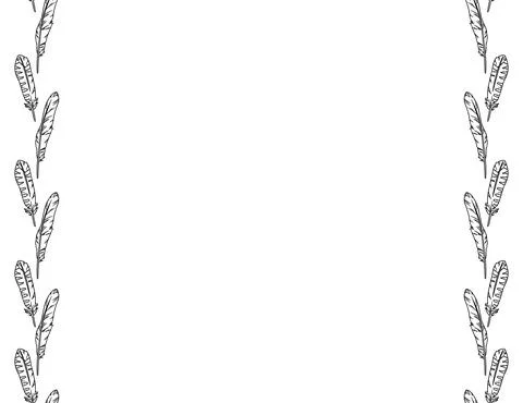 Boho feathers doodle comic style seamless pattern. Freehand owl or hawk quill 스톡 일러스트