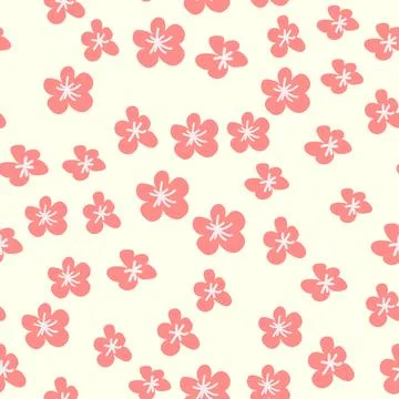 Boho Floral vintage seamless pattern. Hippie flower power retro textile print Stock Illustration
