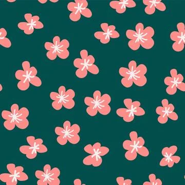 Boho Floral vintage seamless pattern. Hippie flower power retro textile print 스톡 일러스트