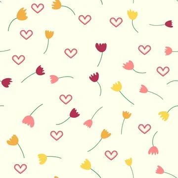 Boho Floral vintage seamless pattern. Hippie flower power retro textile print Illustrazione stock